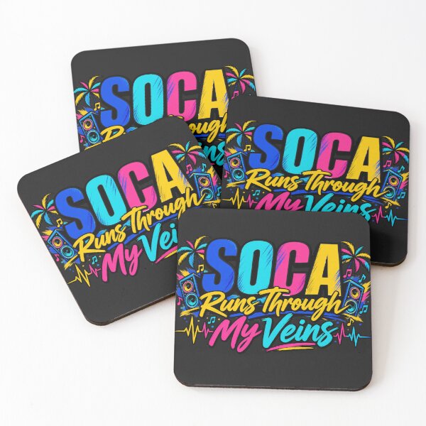 Item preview, Soca Runs Through My Veins Colorful Caribbean Soca Shirt designed and sold by GiftLore Studio.