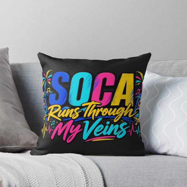 Item preview, Soca Runs Through My Veins Colorful Caribbean Soca Shirt designed and sold by GiftLore Studio.