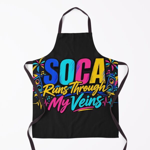 Item preview, Soca Runs Through My Veins Colorful Caribbean Soca Shirt designed and sold by GiftLore Studio.