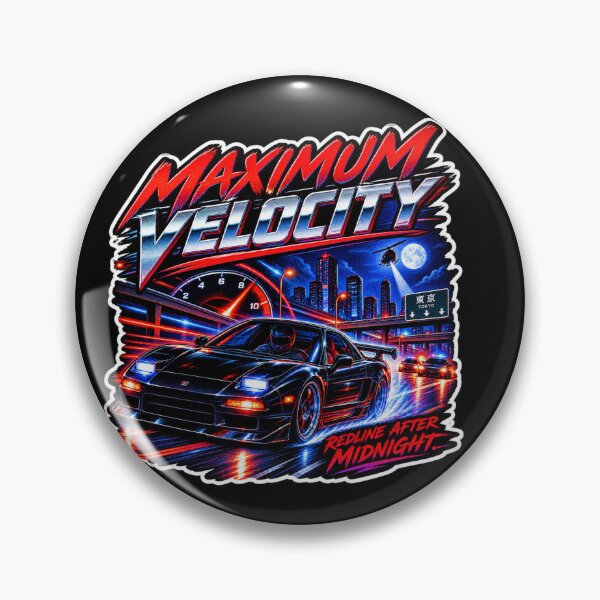 Item preview, Maximum Velocity | Retro Night Racing Sports Car Action Art designed and sold by DmaarGroup.