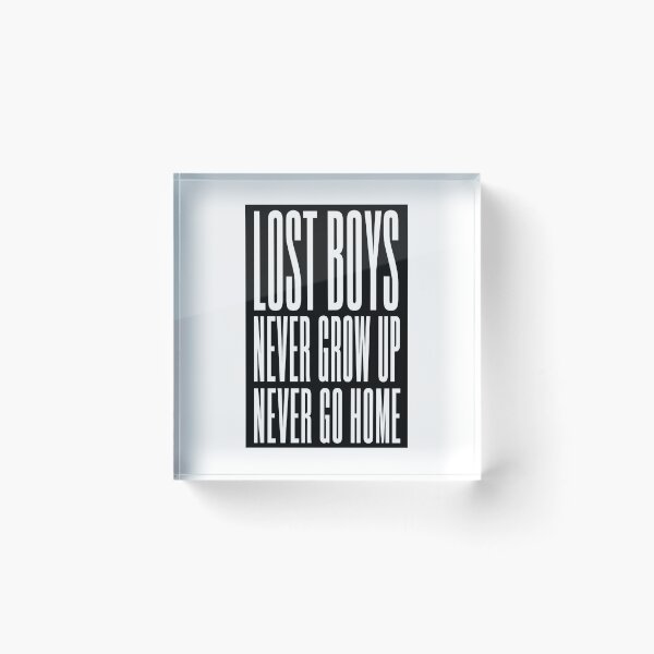 Item preview, Lost Boys Never Grow Up Never Go Home - Phoebe Bridgers inspired typography design (by Daily Ghost Graphics) designed and sold by DailyGhost.