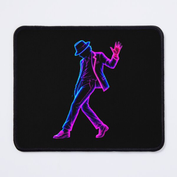 Item preview, Neon Dance Icon in Electric Blue and Magenta designed and sold by ExploreAura Studio.