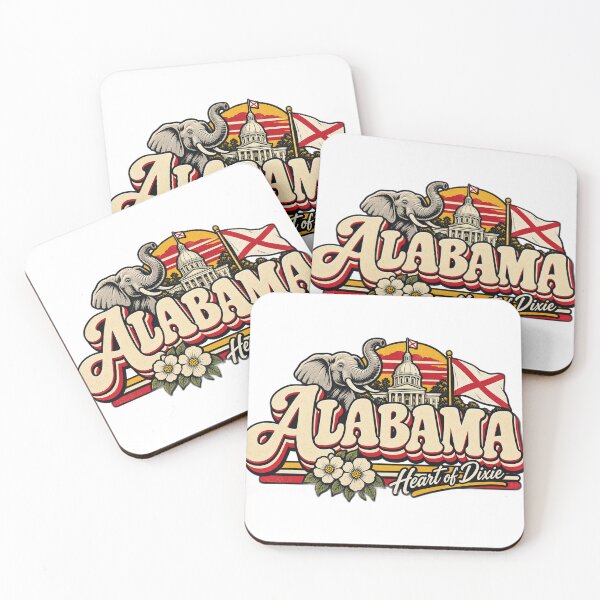 Item preview, Alabama Heart of Dixie Vintage State Pride Retro Graphic Tee designed and sold by TM DESIGNS AND MORE.