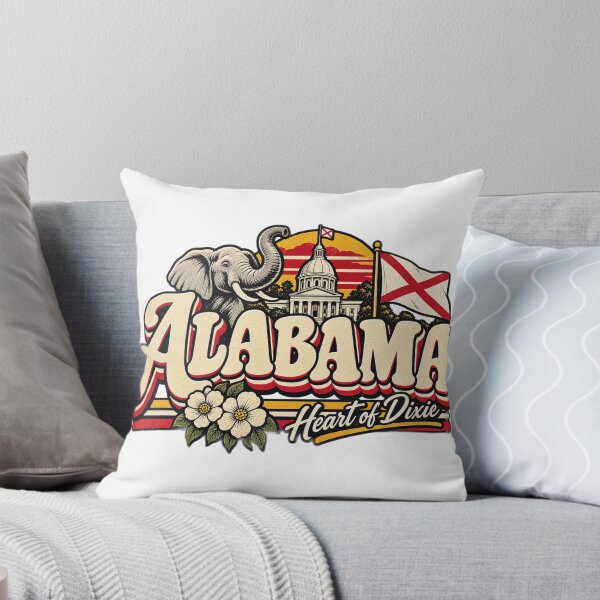 Item preview, Alabama Heart of Dixie Vintage State Pride Retro Graphic Tee designed and sold by TM DESIGNS AND MORE.