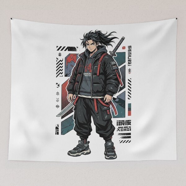 Item preview, Urban Samurai Streetwear Warrior Japanese Sword Anime Style designed and sold by cannsuh.