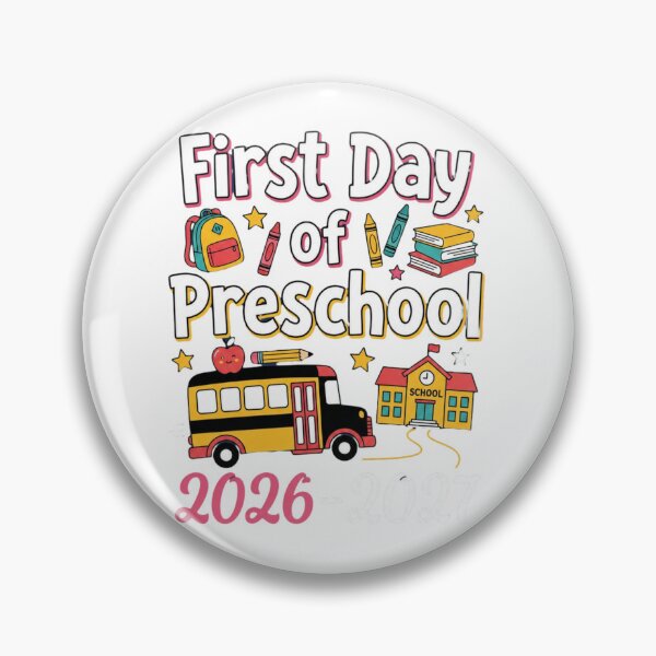 Item preview, First Day of Preschool 2026 2027 School Bus designed and sold by SiarheiYur.