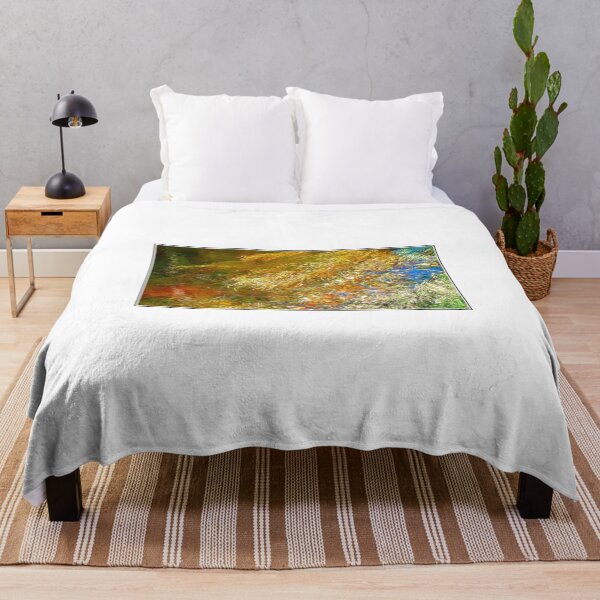Item preview, Aquatic Flora in a Mountain Stream, Autumn, Digital Illustration designed and sold by AMacGPhilly.