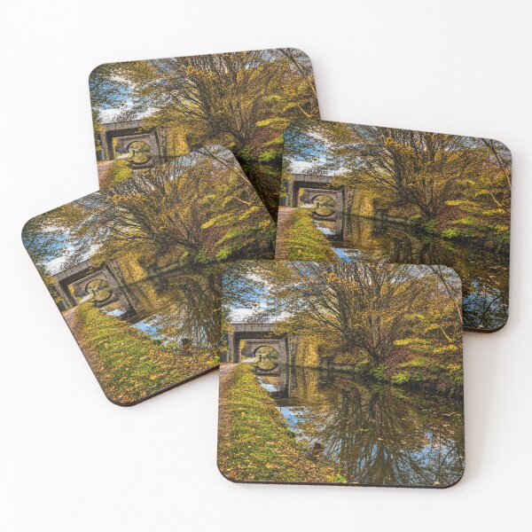 Item preview, Chesterfield canal golden reflections designed and sold by Astute-Artio-Photography.