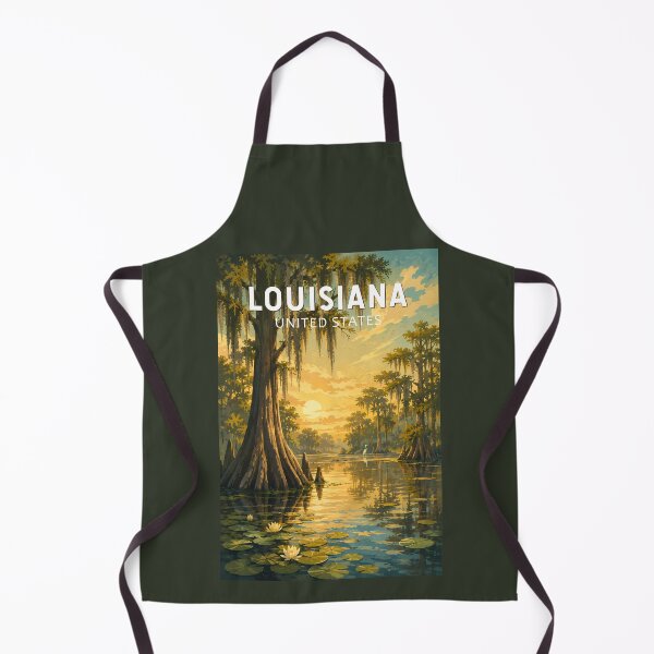 Item preview, Louisiana Illustration Travel Art Vintage designed and sold by KrisSidDesigns.