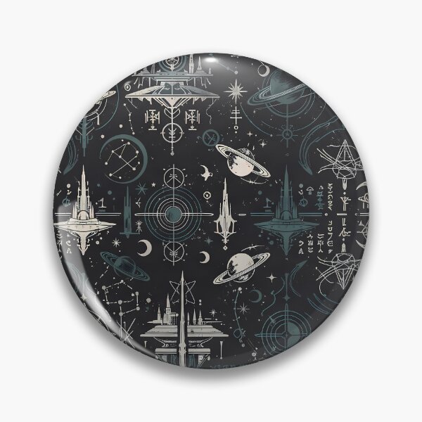 Item preview, Cosmic Sacred Geometry Dark Celestial Astrology Pattern designed and sold by ART ATTACK ZONE.