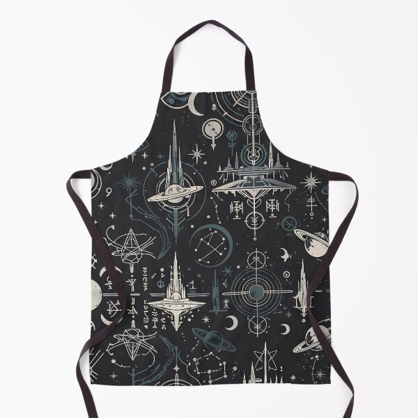 Item preview, Cosmic Sacred Geometry Dark Celestial Astrology Pattern designed and sold by ART ATTACK ZONE.