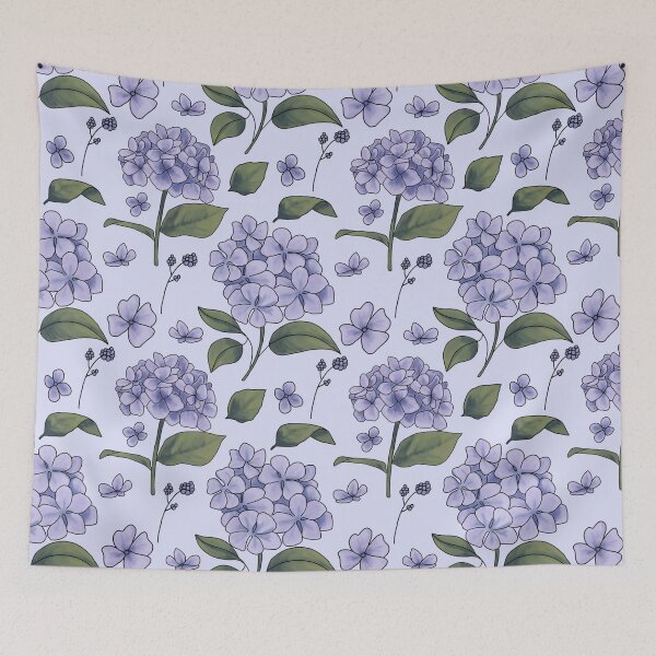 Item preview, Periwinkle Hydrangea designed and sold by Unhinged Heather.