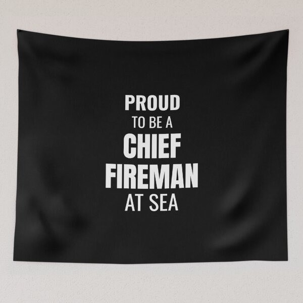 Item preview, Proud to be a Chief Fireman at Sea (White) designed and sold by ShipCrewNation.