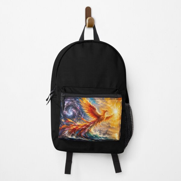 Item preview, Phoenix Flying Over Ocean Waves | Mythical Firebird Fantasy Art designed and sold by ManJiangHong.