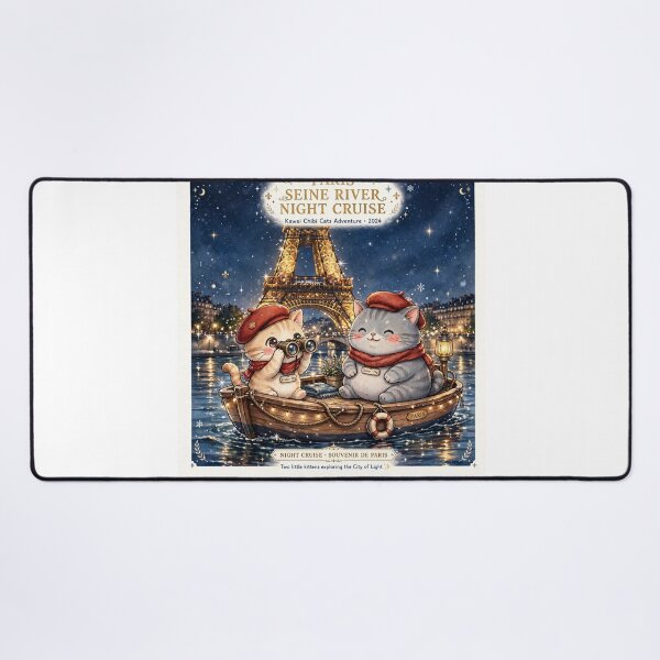 Item preview, Red Berets: Freda and Junior - Seine River Night Cruise Kawaii Adventure designed and sold by MAISON SYLVIE.