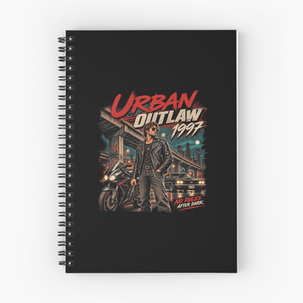 Item preview, Urban Outlaw 1997 | Retro Leather Jacket Street Action Art designed and sold by DmaarGroup.