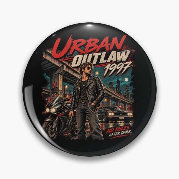 Item preview, Urban Outlaw 1997 | Retro Leather Jacket Street Action Art designed and sold by DmaarGroup.