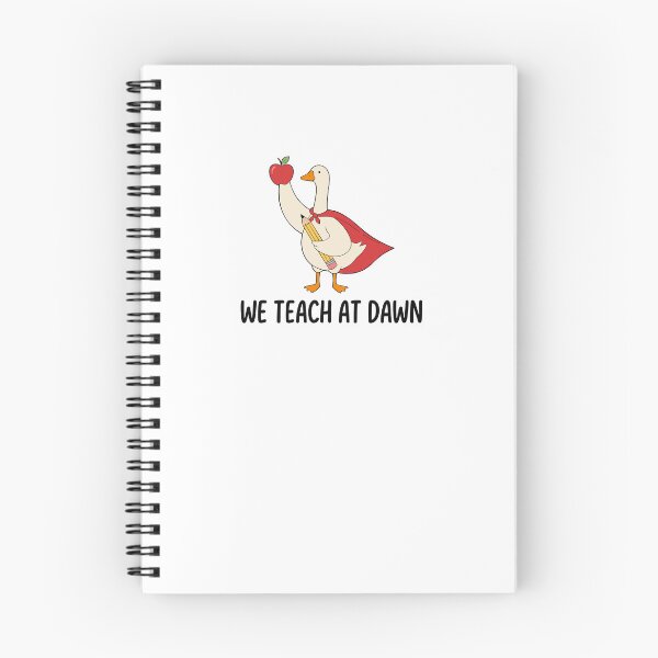 Item preview, We Teach At Dawn Funny Goose Teacher Humor designed and sold by FreshVibe Prints.