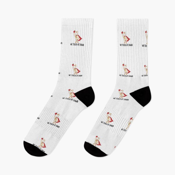 Item preview, We Teach At Dawn Funny Goose Teacher Humor designed and sold by FreshVibe Prints.