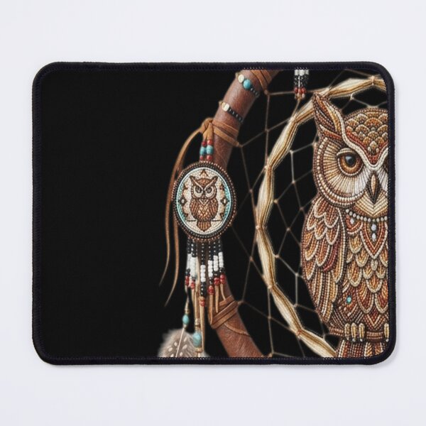 Item preview, Red-Tail Hawk Dreamcatcher Mandala designed and sold by DeBrainstore.