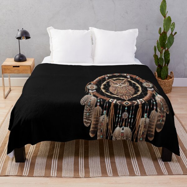Item preview, Red-Tail Hawk Dreamcatcher Mandala designed and sold by DeBrainstore.