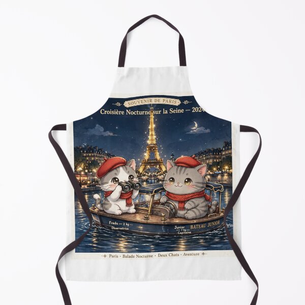 Item preview, Red Berets: Freda and Junior - Seine River Night Cruise Paris Adventure designed and sold by MAISON SYLVIE.