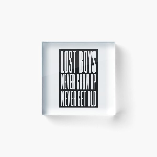 Item preview, Lost Boys Never Grow Up Never Get Old - Phoebe Bridgers inspired typography design (by Daily Ghost Graphics) designed and sold by DailyGhost.