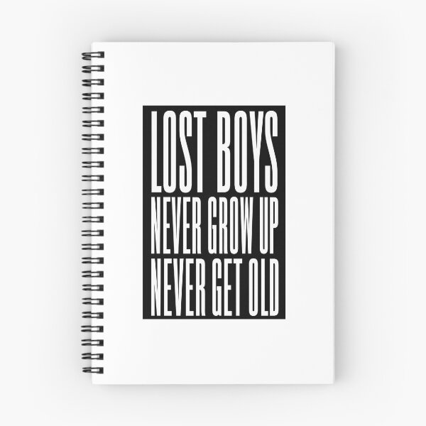 Item preview, Lost Boys Never Grow Up Never Get Old - Phoebe Bridgers inspired typography design (by Daily Ghost Graphics) designed and sold by DailyGhost.