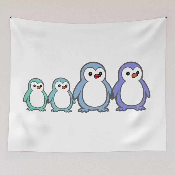 Item preview, Pippo – Family | The Four‑Penguin Character Set designed and sold by Pippo-Penguin.