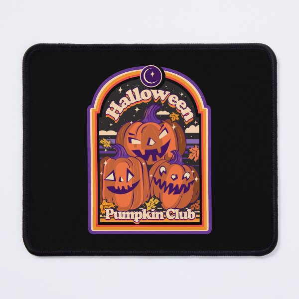 Item preview, Retro Halloween Pumpkin Club design with scary jack o' lantern pumpkins designed and sold by Jdawnink.