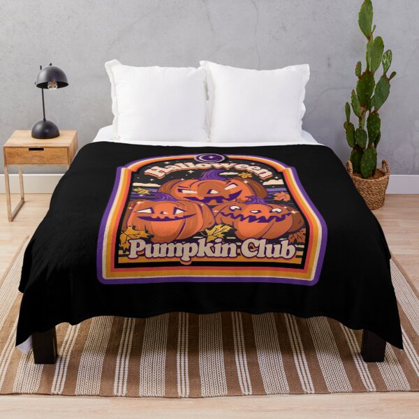 Item preview, Retro Halloween Pumpkin Club design with scary jack o' lantern pumpkins designed and sold by Jdawnink.