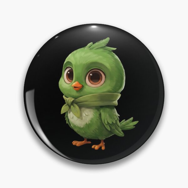 Item preview, cute green bird designed and sold by 123ks.