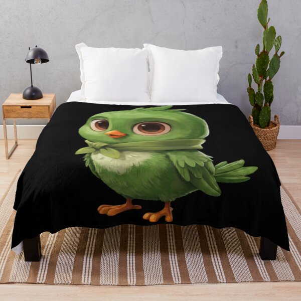 Item preview, cute green bird designed and sold by 123ks.