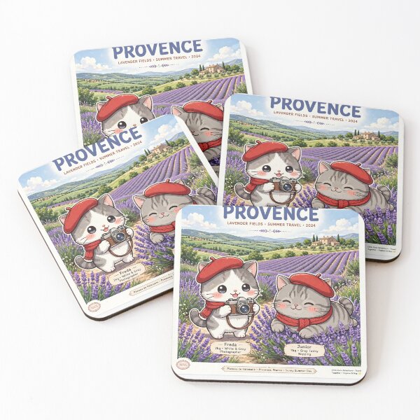 Item preview, Red Berets: Freda and Junior - Provence Lavender Fields Summer Adventure designed and sold by MAISON SYLVIE.