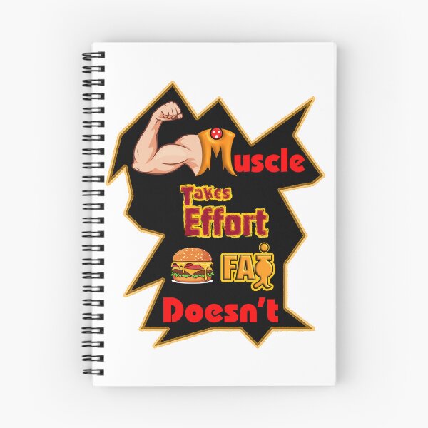 Item preview, Muscle Takes Effort, Fat Doesn't - Funny Fitness Quote designed and sold by T2T-ees.
