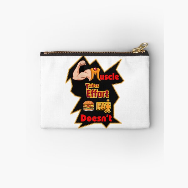 Item preview, Muscle Takes Effort, Fat Doesn't - Funny Fitness Quote designed and sold by T2T-ees.