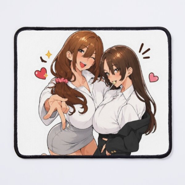 Item preview, Cute Anime Best Friends Sticker – Playful Kawaii Duo Aesthetic designed and sold by MeowLoka ⭐⭐⭐⭐.