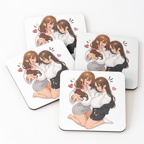Item preview, Cute Anime Best Friends Sticker – Playful Kawaii Duo Aesthetic designed and sold by MeowLoka ⭐⭐⭐⭐.