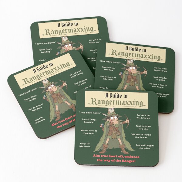 Item preview, A Guide to Rangermaxxing (Dark Edition) - DND RPG Meme designed and sold by Dice_Goblin_Studio.