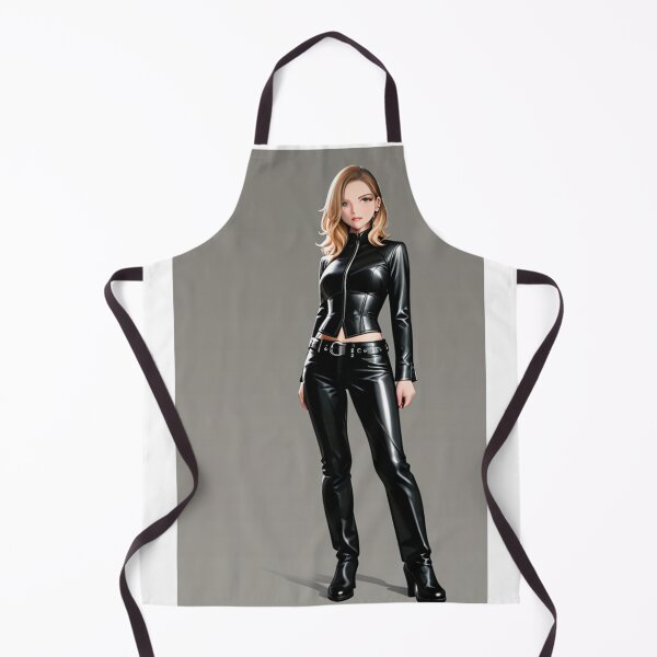 Item preview, Fashion - Female silhouette in leather, Sophisticated manga aesthetic designed and sold by AnimeShin.