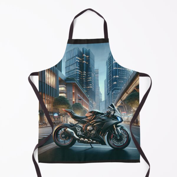 Item preview, Black Sport Motorcycle in Modern City Street designed and sold by NarjaShop.