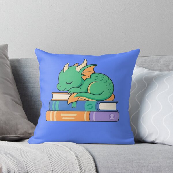 Item preview, Cute Book Dragon - Sleeping Baby Dragon on Books designed and sold by Dabis26.