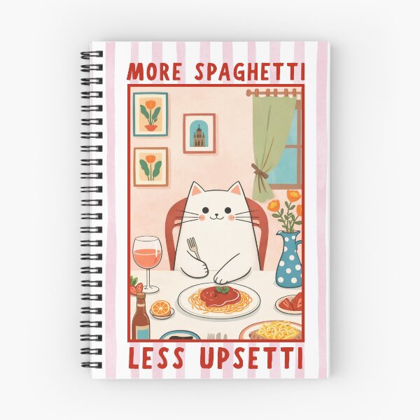 Item preview, More Spaghetti Less Upsetti Cat Art designed and sold by OopsieDaisiesSh.