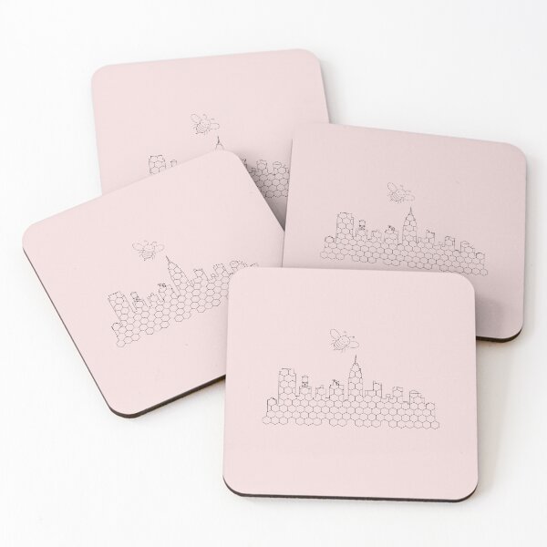 Item preview, Rooftop Beekeeper City Honey Club Urban Beekeeping Minimalist Line Art designed and sold by TauqeerArts.