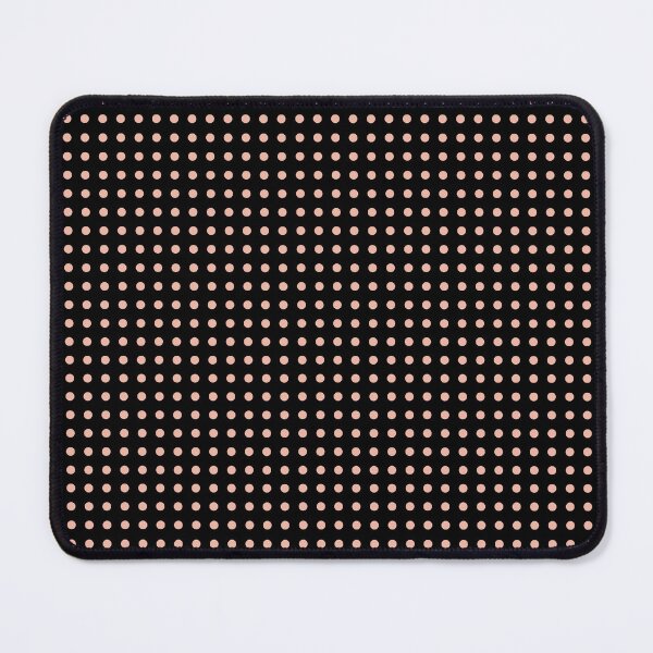 Item preview, Peach Polka Dots on a Black Background designed and sold by homemadecreate.
