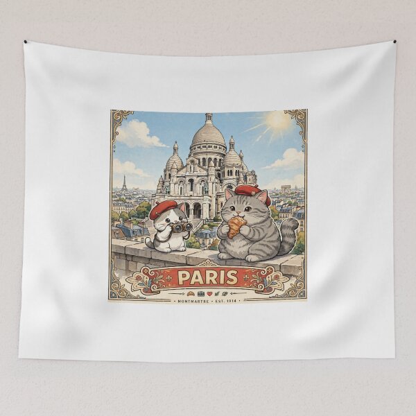 Item preview, Paris Montmartre Adventure - Freda and Junior Sacré-Cœur designed and sold by MAISON SYLVIE.