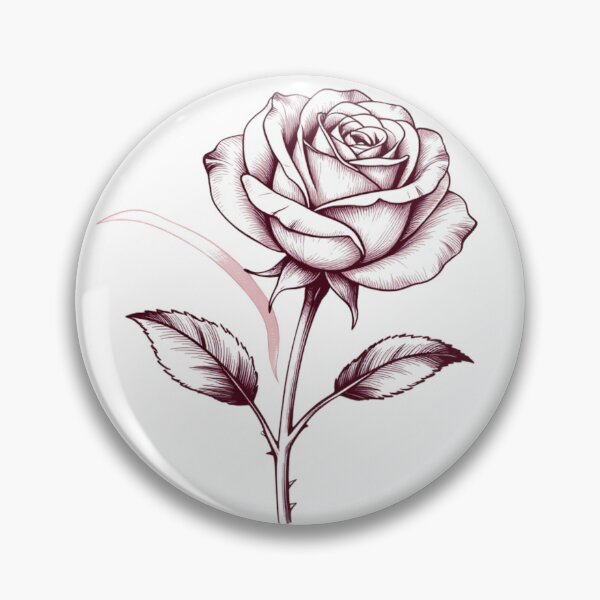 Item preview, Rose Line Art: Soft Not Weak designed and sold by AJT.