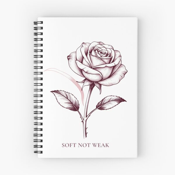 Item preview, Rose Line Art: Soft Not Weak designed and sold by AJT.