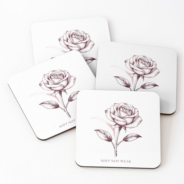 Item preview, Rose Line Art: Soft Not Weak designed and sold by AJT.