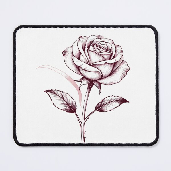 Item preview, Rose Line Art: Soft Not Weak designed and sold by AJT.